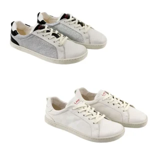 Calzado Barefoot Lang.S ONYX en color blanco y glamour con plata brilli brilli